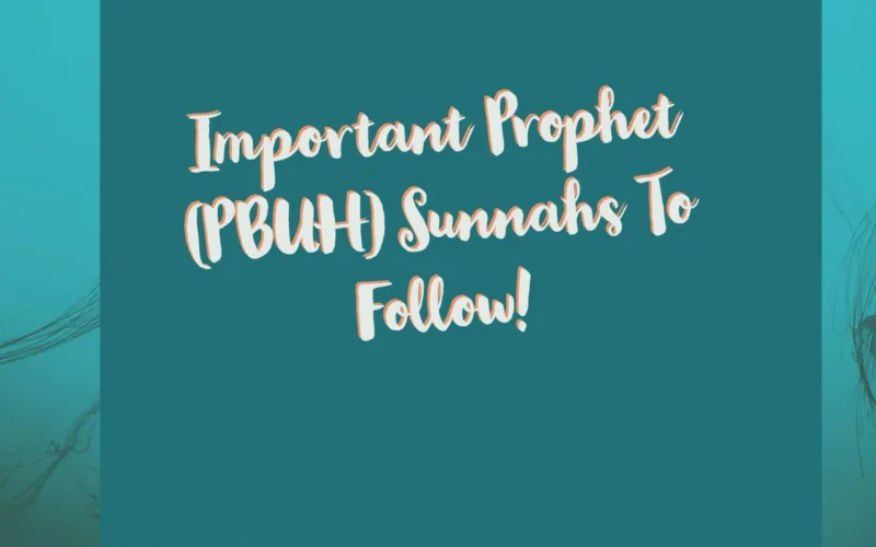 12 Important Sunnahs Every Muslim Should Follow