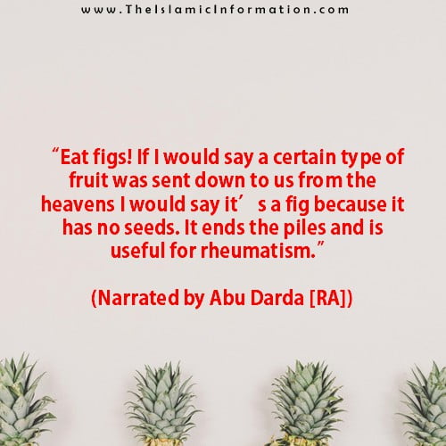 Sunnah about figs
