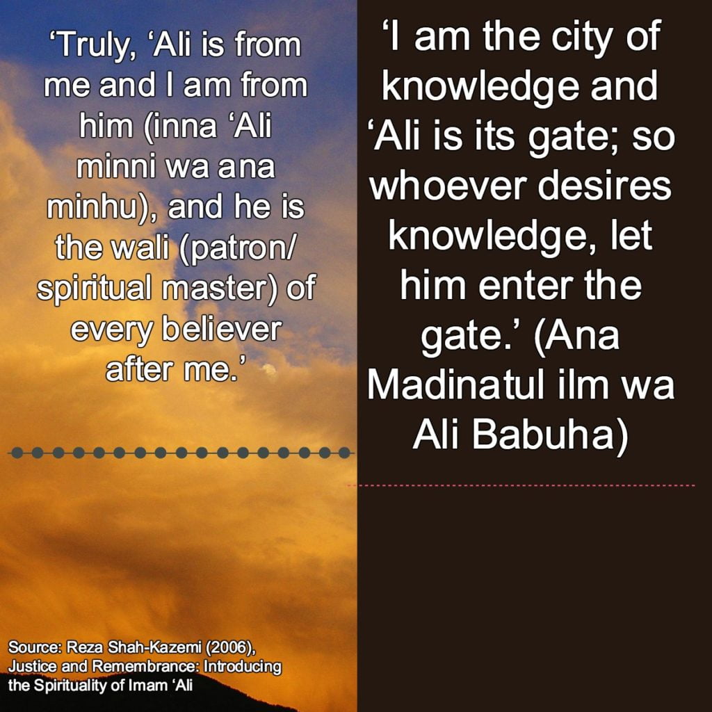muhammad about ali hadiths