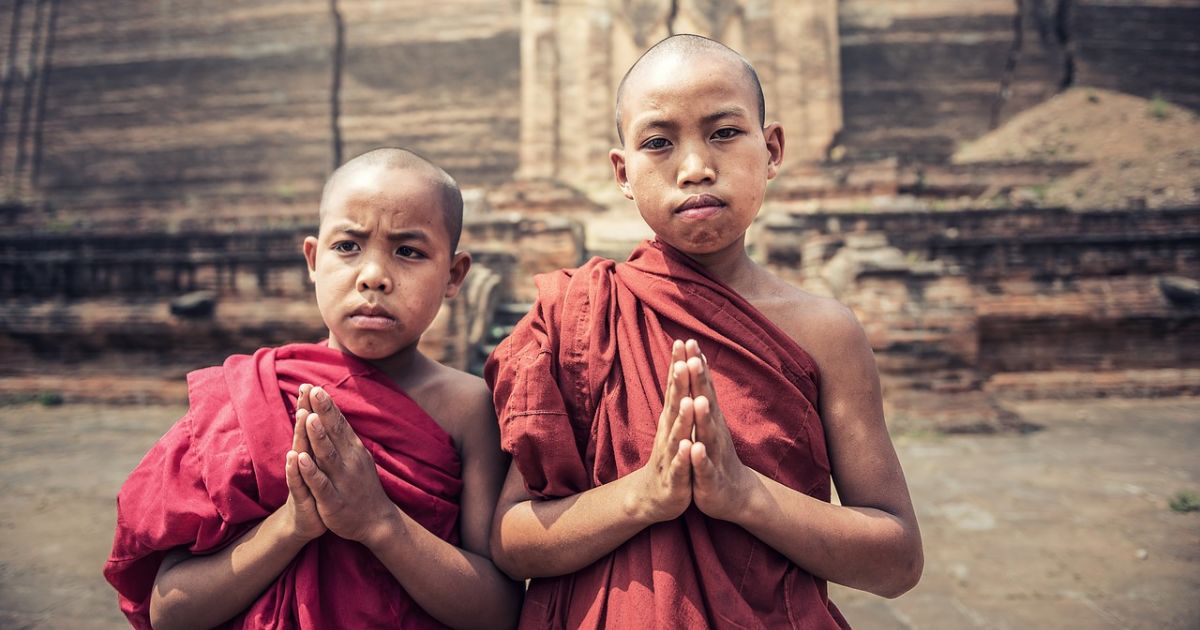Buddhist Monks In Myanmar