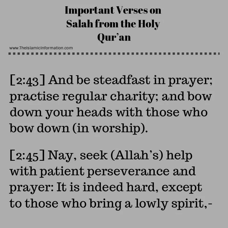 quran verses about salah