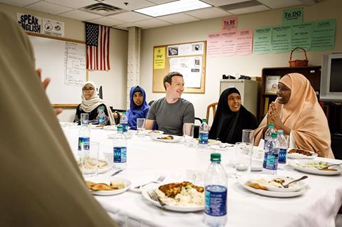 Mark Zuckerberg's first Iftar dinner with Somali refugees in Minneapolis
