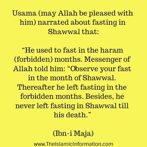 shawwal fasting hadith