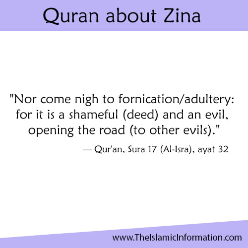 Quran about Zina