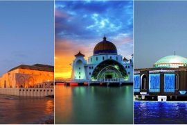 Beautiful Mosques Surrounded By Ocean