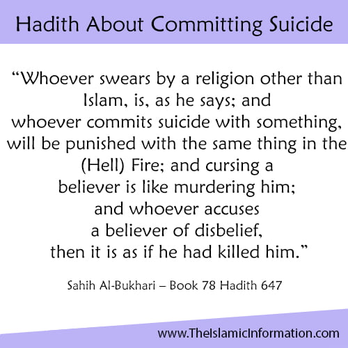 Hadith About Committing Suicide 1