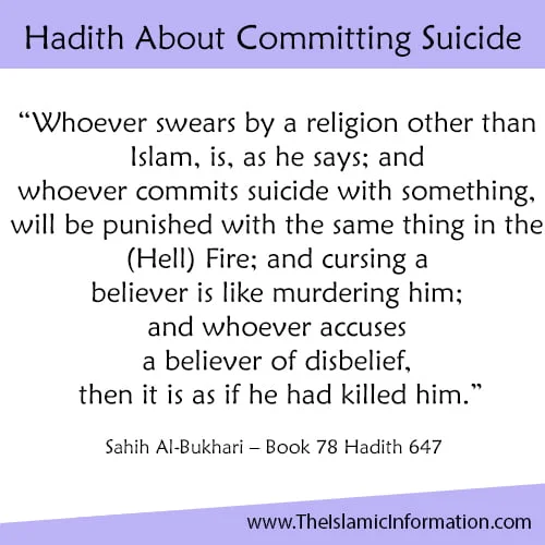 What Islam Say About Committing Suicide and Why Is It Forbidden 8 Hadith About Committing Suicide 1