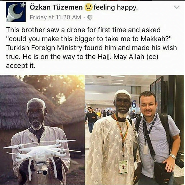 drone Al-Hassan Abdullah turkey welcome