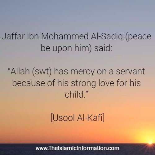 mercy child allah hadith