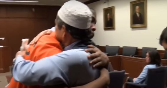 Muslim man forgives son killer video