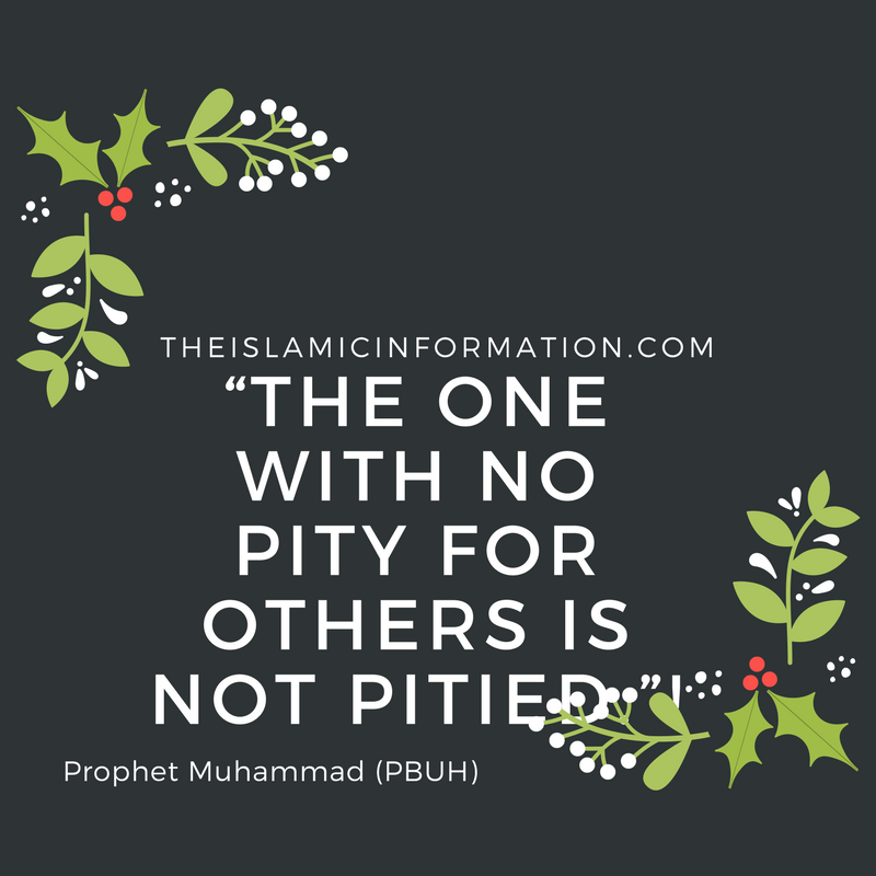 muhammad prophet about pity