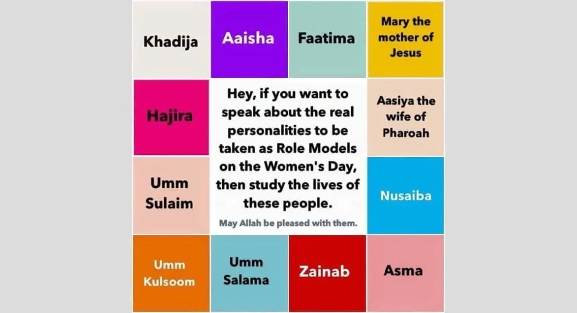 Muslim Women Should Be Taken As Role Model