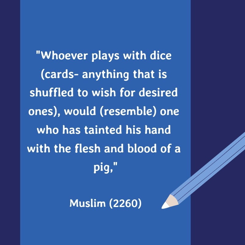 playing cards hadith