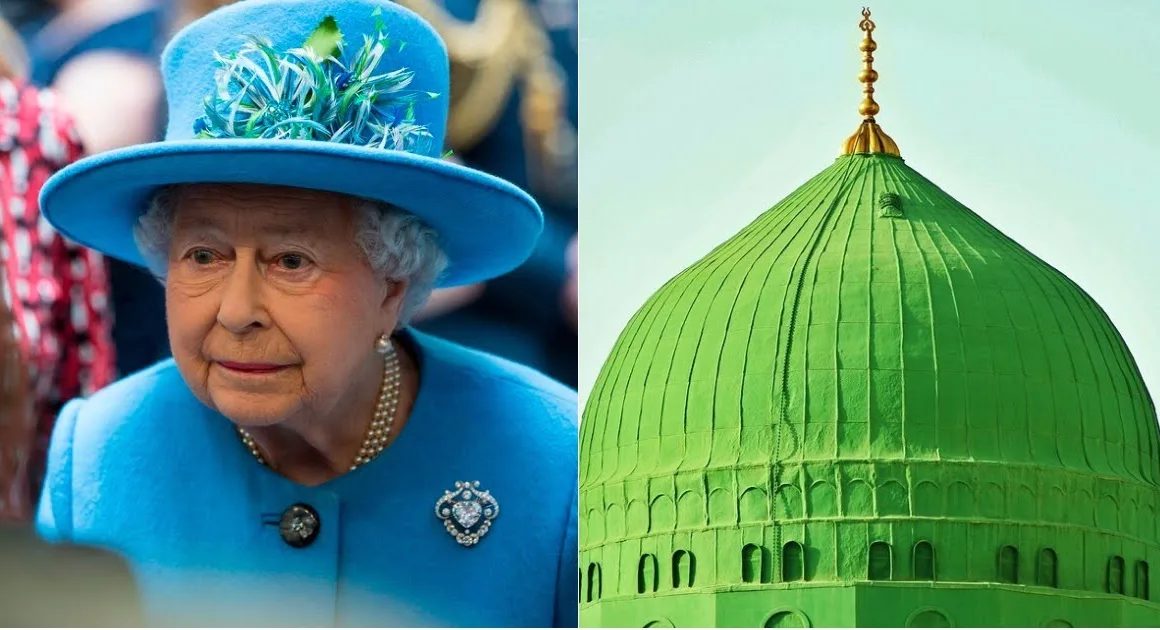 Why does the Queen of Great Britain recall her kinship with the Prophet Muhammad