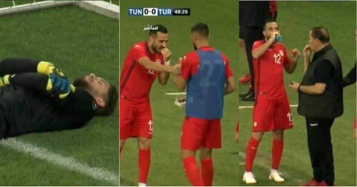Tunisian Goal Keeper Faked Injury To Help Muslim Players Break Their Fast