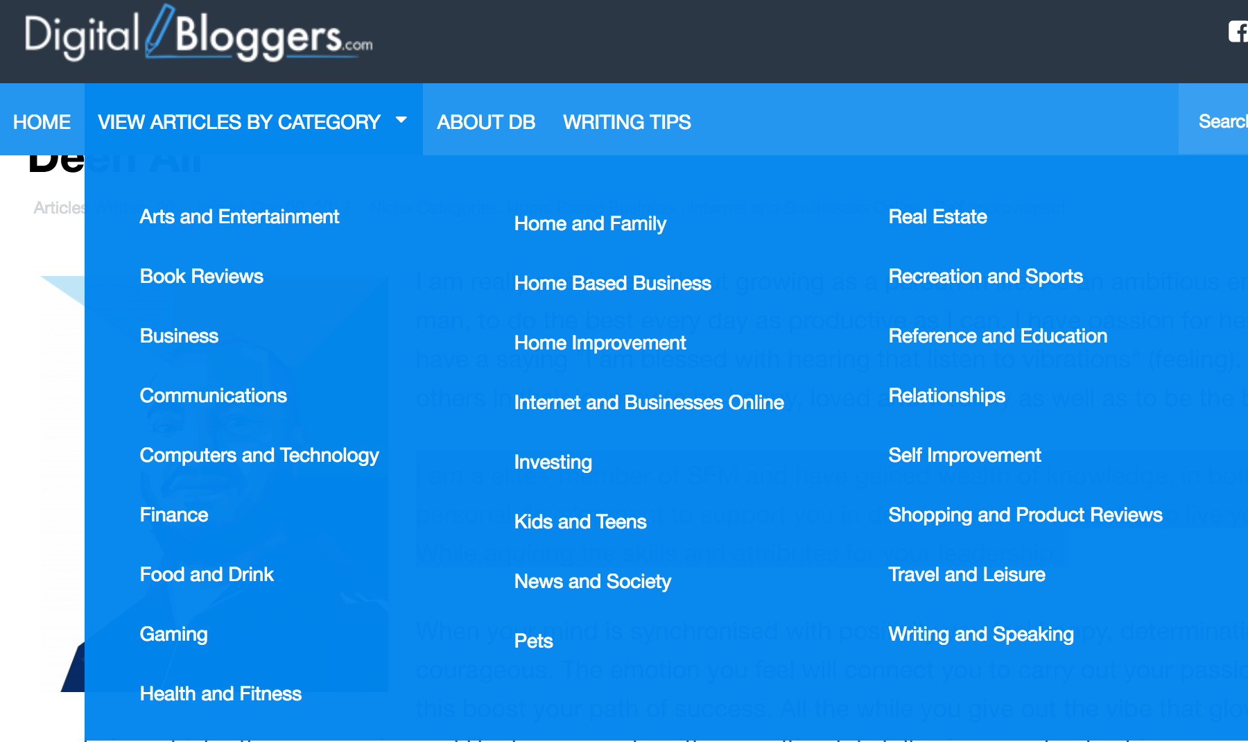 digital bloggers website