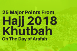 Hajj 2018 Khutbah
