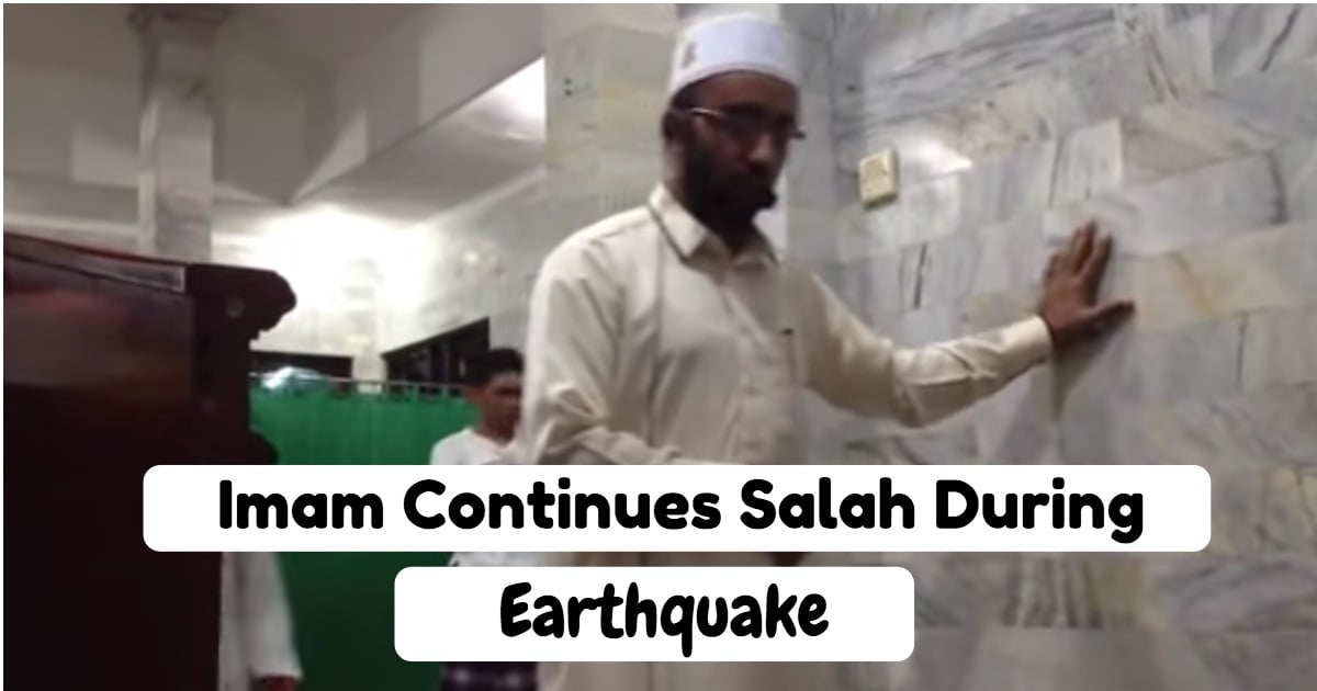 Imam Continued his Salah During Earthquake in Indonesia