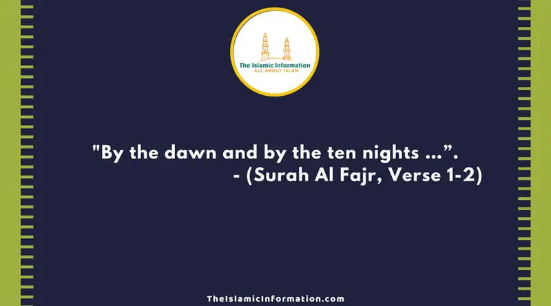 dhul hijjah surah al fajr quran