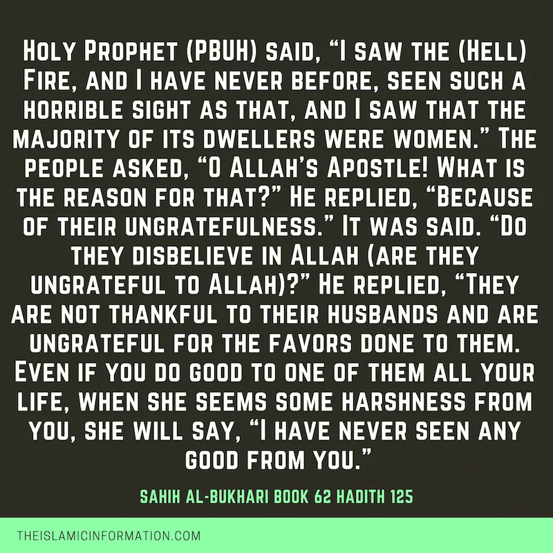 The Hadith About Women in Hell