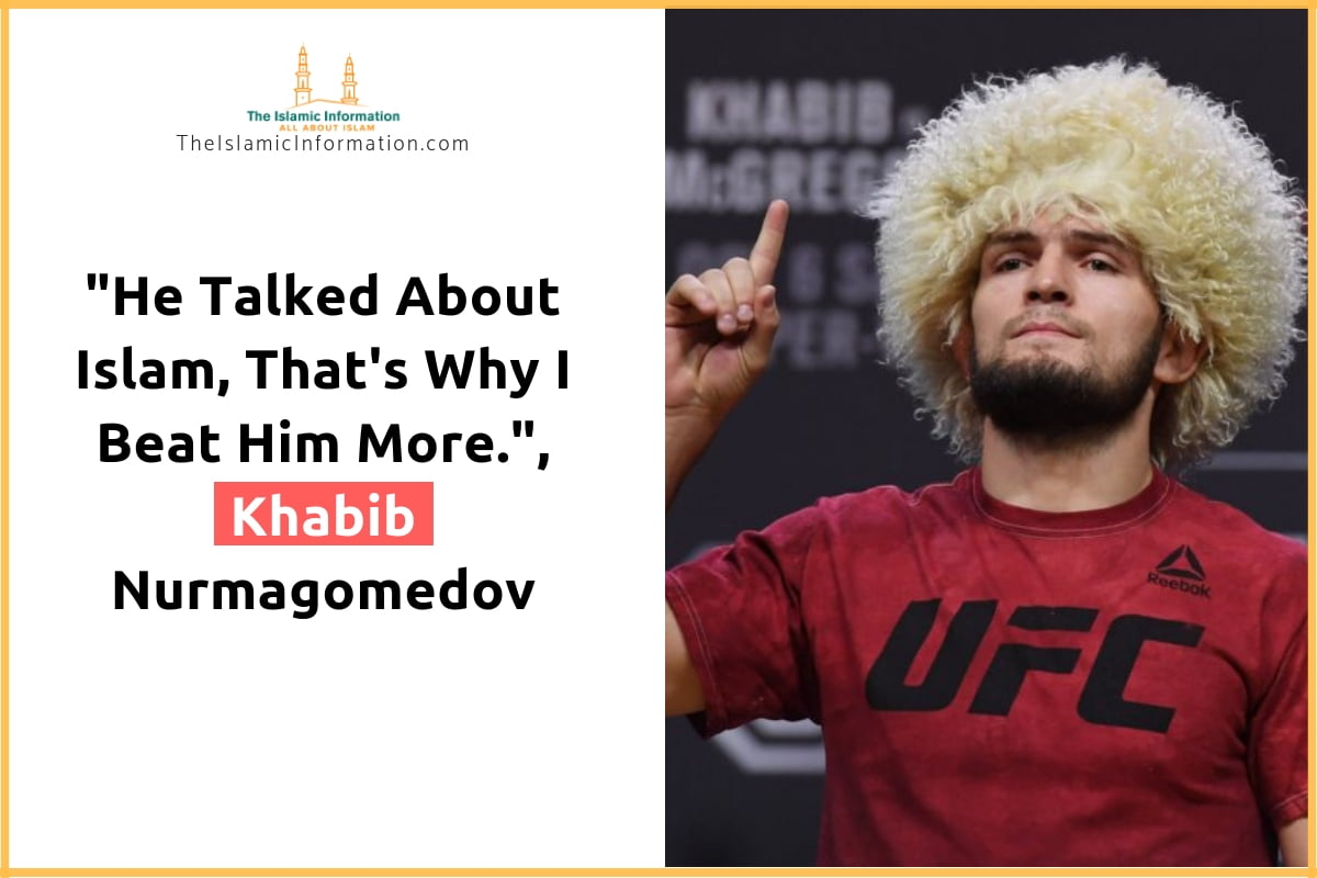 "He Talked About Islam, That's Why I Beat Him More.", Khabib Nurmagomedov