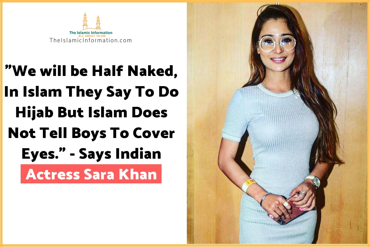 Indian Actress Sara Khan Mocking Hijab and Burqa in Islam Publicly
