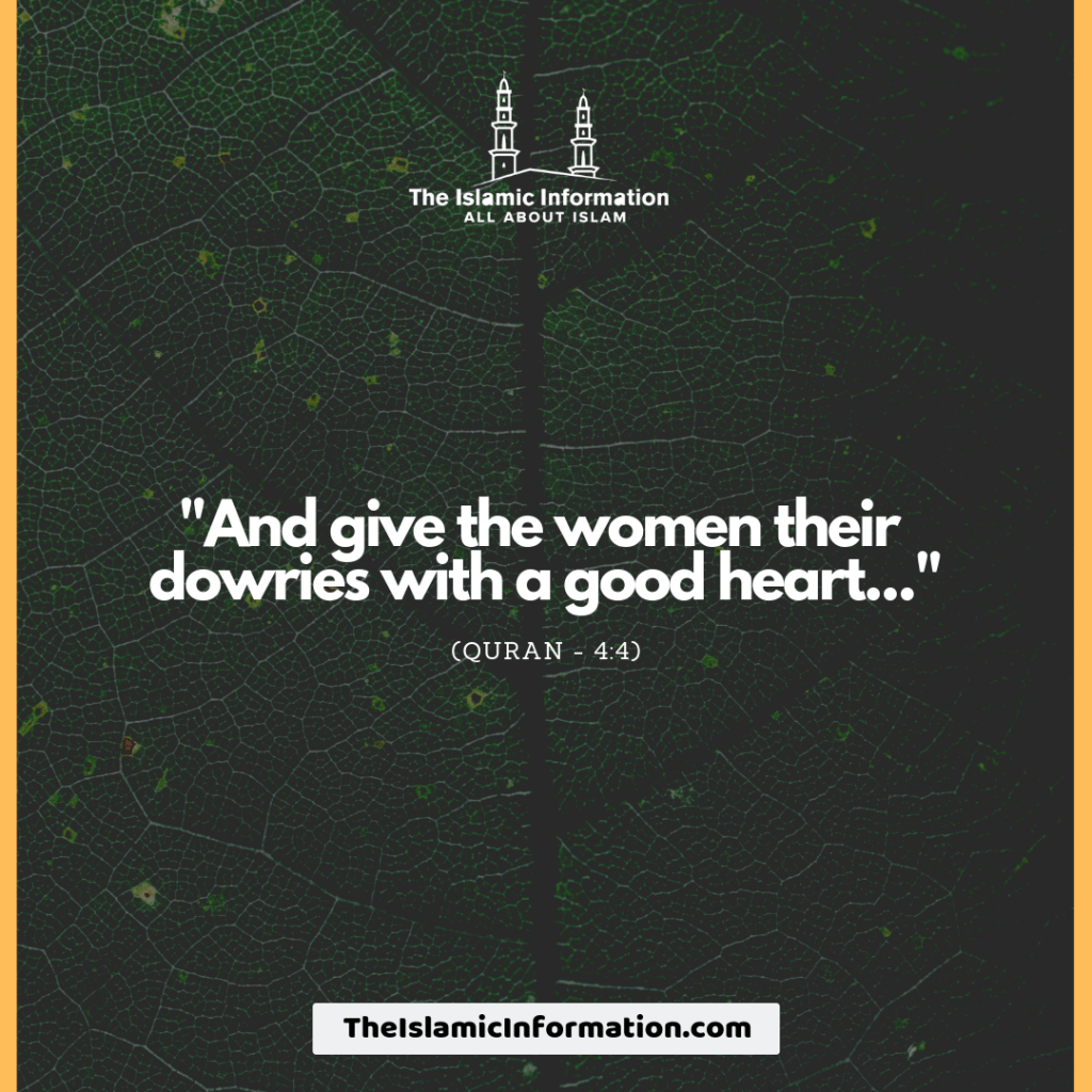 Giving Dowry To Men Before Marrying In Islam Is Haram 7 mehr quran islam