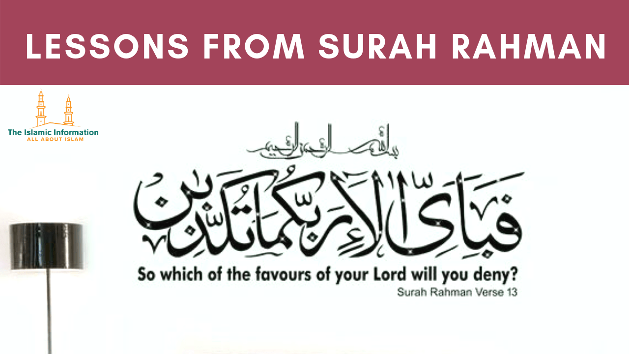 things blessings lessons Surah Rahman