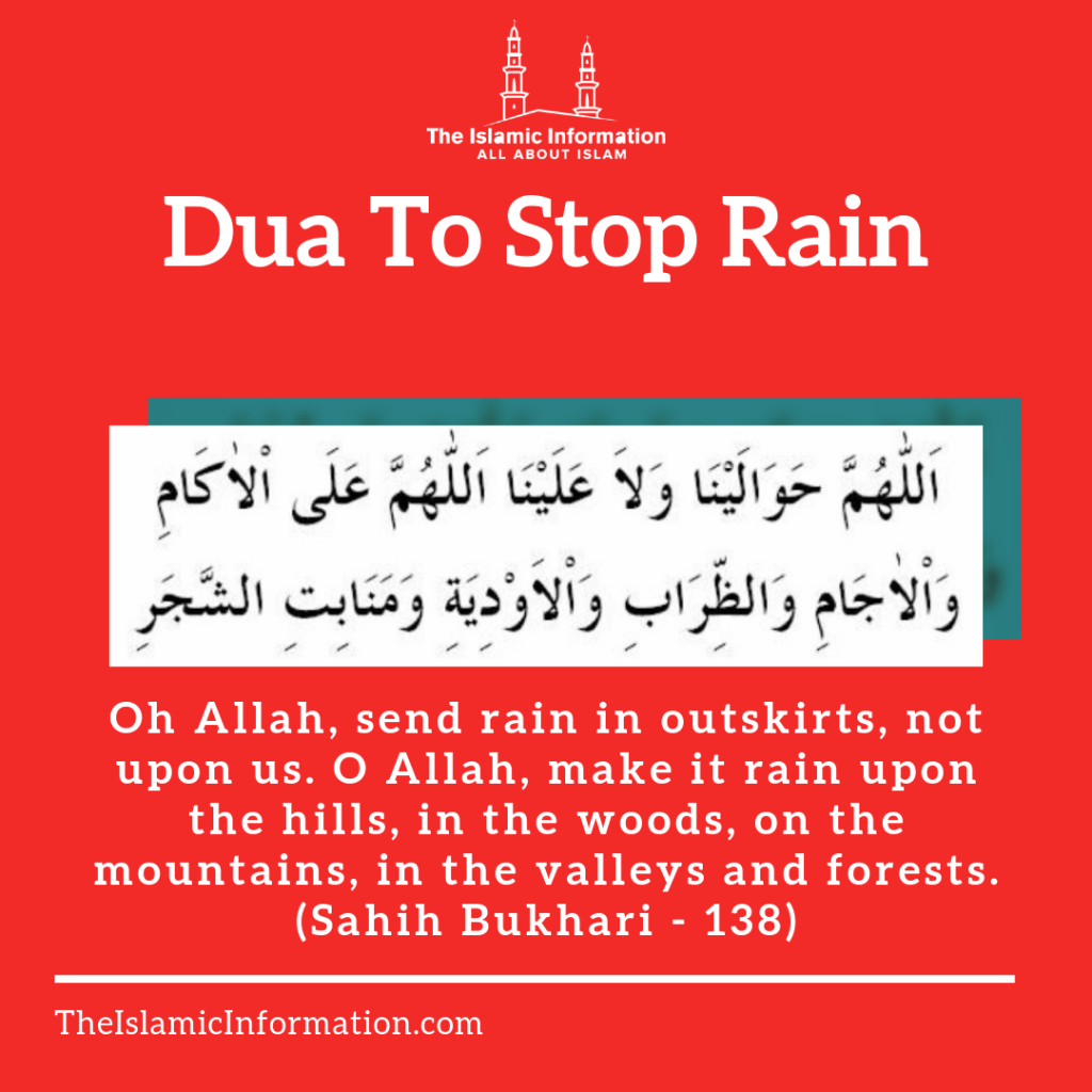 dua to stop rain - dua for stopping rain