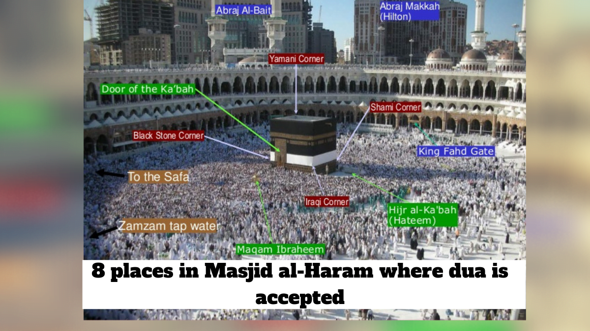 8 Places in Masjid al Haram Where Duas Are Always Accepted