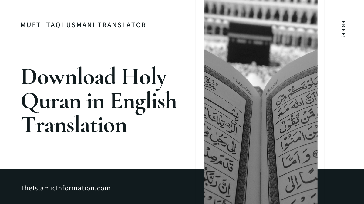 Download Holy Quran In English Translation