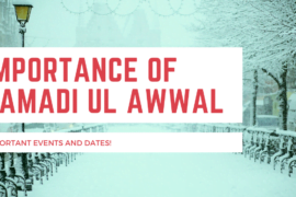 Importance of Jamadi UL AWWAL