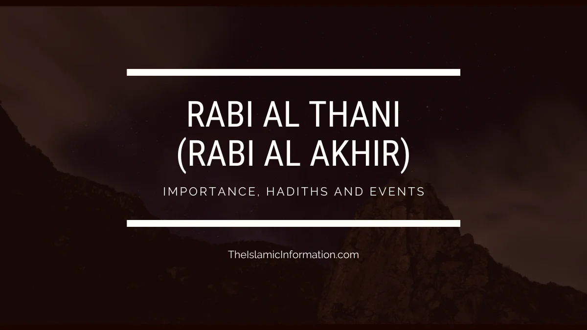 Rabi Al Thani Rabi Al Akhir Importance Events