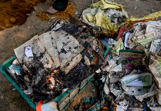 50 copies of quran burn delhi mosque attack