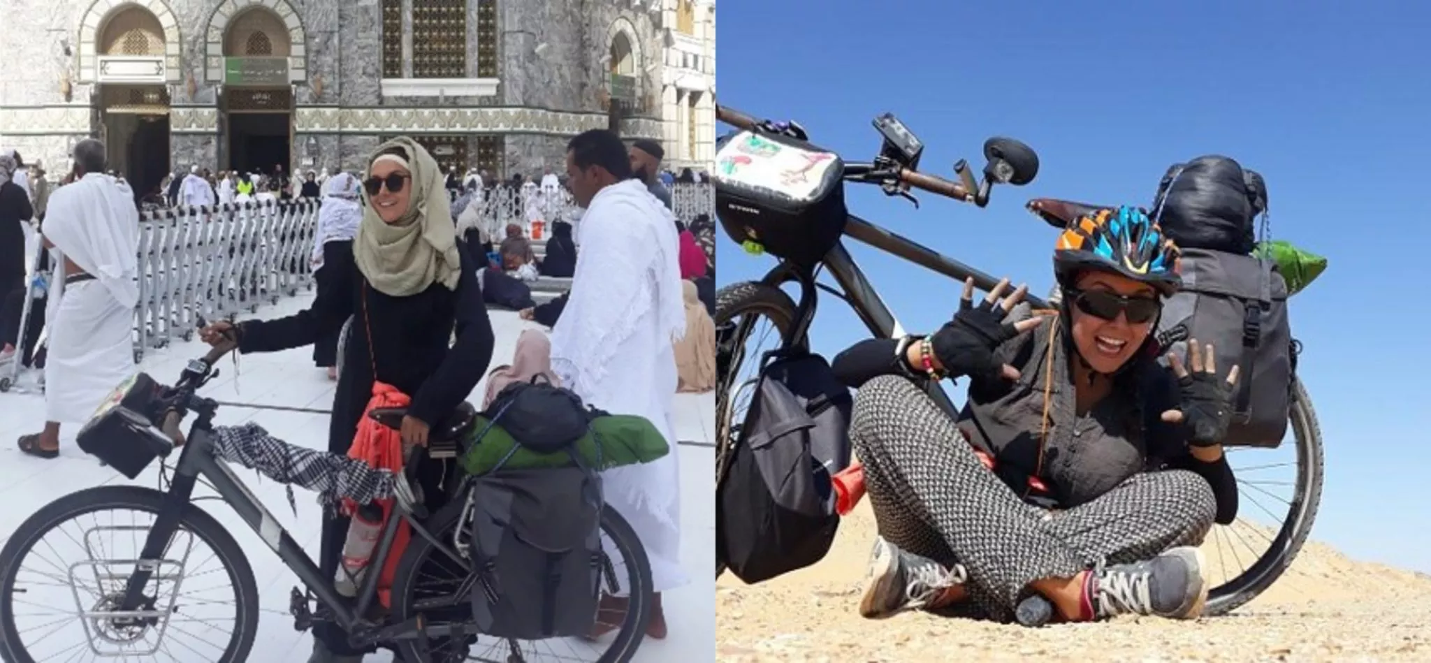 Sara Haba First Girl To Reach Makkah on Bicycle