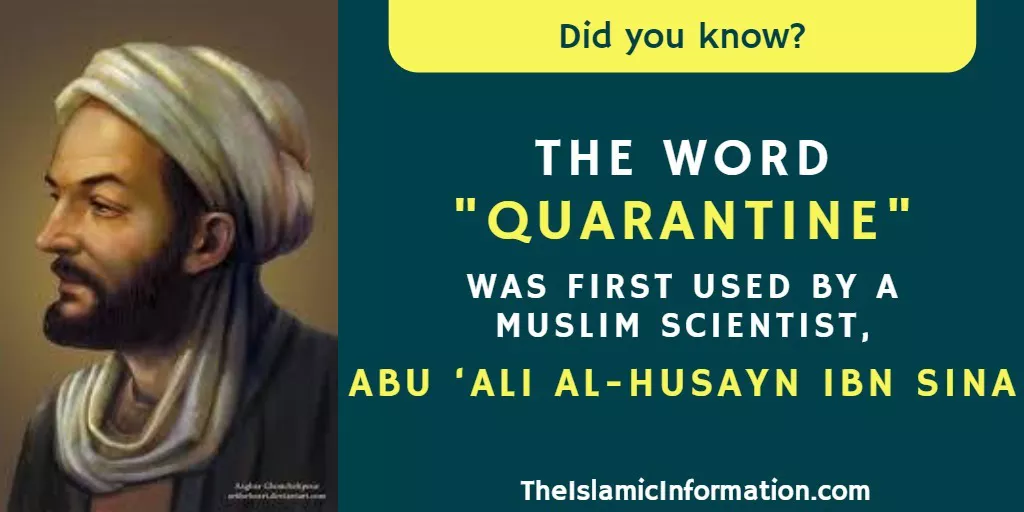 Word Quarantine first created muslim scientist abu ali ibn sina