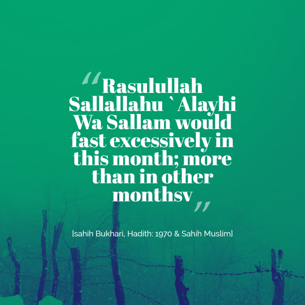 prophet muhammad pbuh excessively fast in shaban month