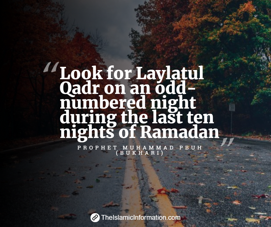 Recherchez Laylatul Qadr sur un nombre impair