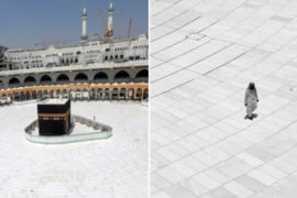 Man Performs Tawaf Alone scaled