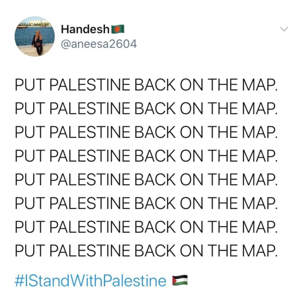 Palestine removed Google map 5