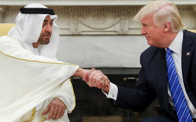 Sheikh Zayed rencontre Trump