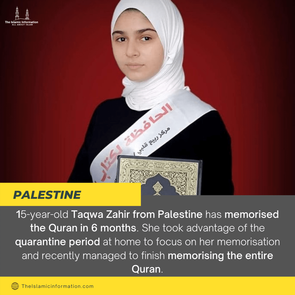 Taqwa Zahir from Palestine memorize quran