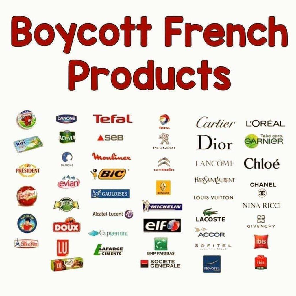 French Products Boycott List