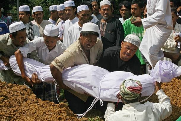 muslim burying realize that they are dead