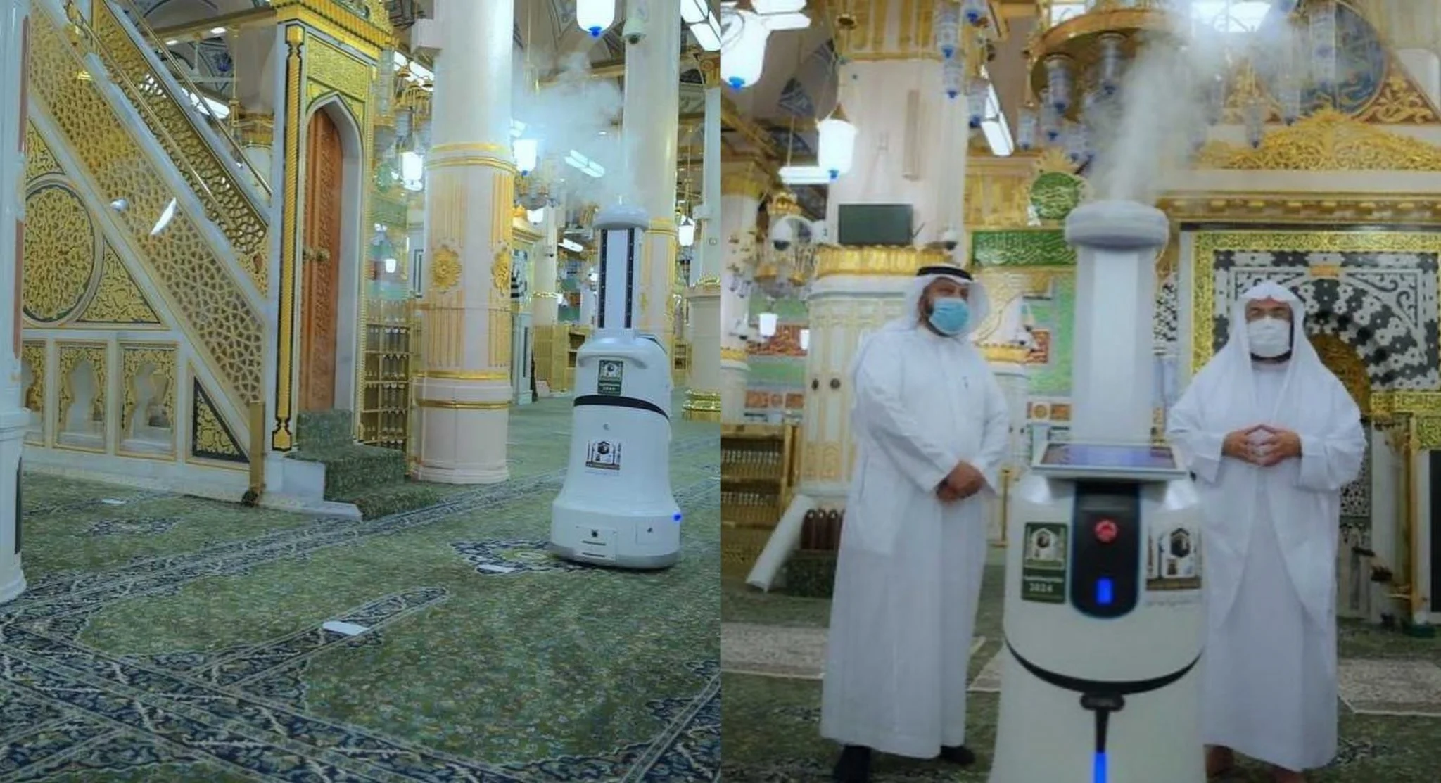 Automatic Robot Sanitizer Introduced in Masjid Nabawi