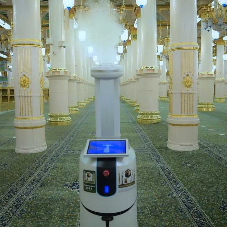 Automatic Robot Sanitizer Introduced in Masjid an Nabawi