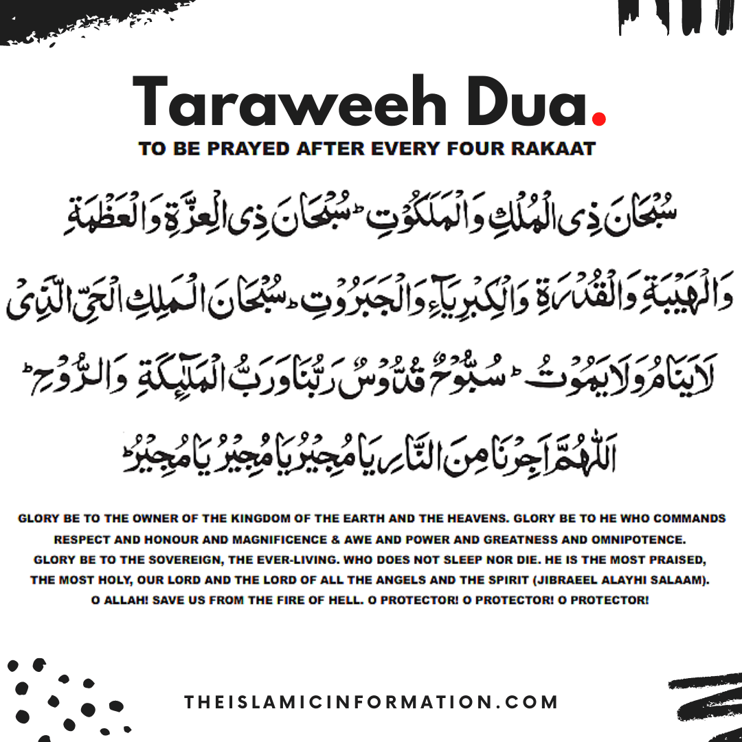 Taraweeh prayer niyat