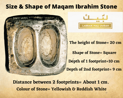 size and shape of maqam ibrahim stone