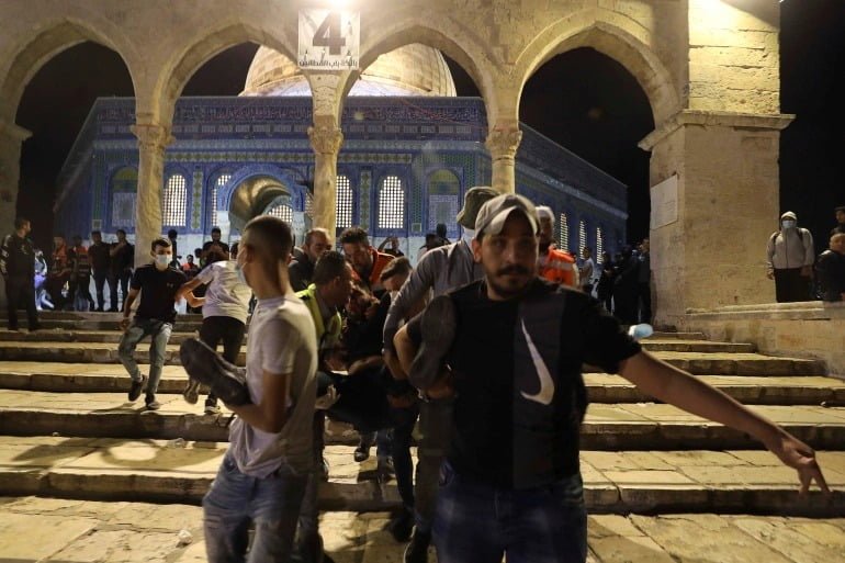 Clash at al aqsa mosque