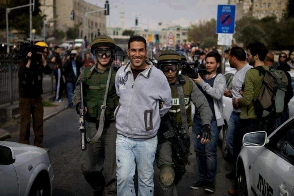 Palestinians Smiling While Getting Arrested 5
